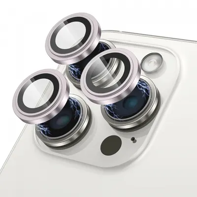 Folie de protectie Camera Spate Lito S+ pentru Apple iPhone 17, Sticla Securizata, Roz