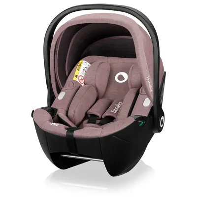 Scoica auto, Lionelo, Moxie, i-Size, 40-87 cm, Tetiera reglabila, intarita cu spuma de memorie, Carcasa ventilata, Din bambus, Protectie avansata, Conform cu R129, Mov