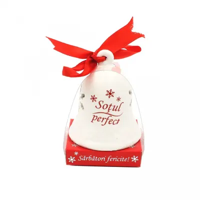 Clopoțel decorativ din ceramică - „Soțul perfect"