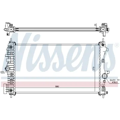 Radiator, racire motor NISSENS 630717