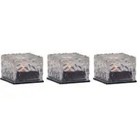 Lumânări LED 3 buc. solare (înălțime 5,5 cm) pentru exterior Icecube – Star Trading