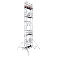 Schela Protec 0,6 x 2m, aluminiu, inaltime lucru 11.3m, inaltime schela 10.45m, inaltime platforma 9.3m (0+2+4+(3*3)+(4*Stabilizatoare))