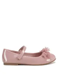 Pantofi copii - balerini fete - roz - textil -