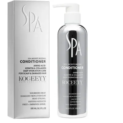 Kogeeyy Balsam hidratant Spa cu aminoacizi, keratina si colagen pentru par deteriorat 500 ml