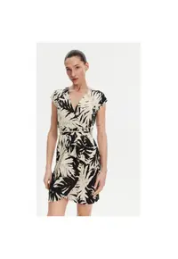 Rochie de vara dama 251-RAROSA - Negru/Bej