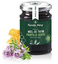 Miere de albine din cimbru sălbatic cu propolis verde, PAOT 33+, 200 g, Famille Mary