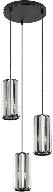 Pendul Rabalux - Veness 72255, IP20, IP20, E27, 3x40W, negru mat