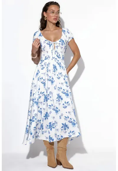 Rochie Maxi Floral - Casual - Multicolor - 100% viscoza - Femei