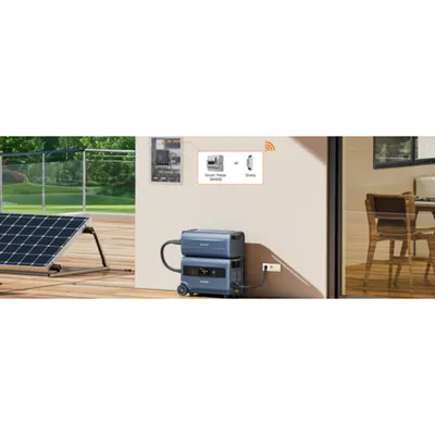Kit fotovoltaic complet cu centrala 2.4kW (stocare plus inverter) , smart meter si panouri fotovoltaice de 455W