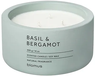 Lumânare parfumată Blomus Fraga - XL, Basil & Bergamot, Pine Gray