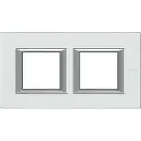 Rama dreptunghiulara Axolute sticla 2+2 module orizontal - Cristal