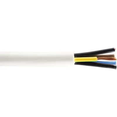 Cablu flexibil cupru MYYM 5x1 mm alb H05VV-F