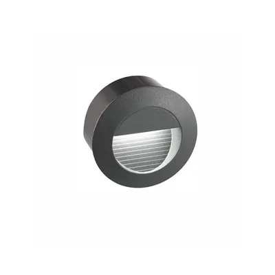 Lampa trepte KRYPTON Inchis Gray Aluminiu LED 3W 270Lm 3000K, 220-240 Volt 50Hz Beam 27 -IP54