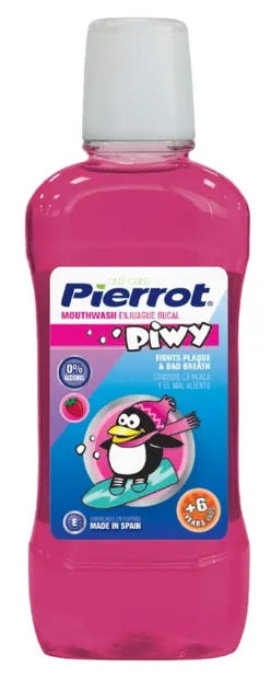Pierrot Apă de gură pentru copii Piwy, 500 ml