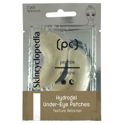 Plasturi pentru ochi hidrogel cu peptide si cofeina, 2 bucati, Skincyclopedia