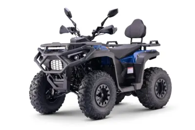 ATV Asix Gladiator 200cc, roti 10inch, 1+1 viteze, albastru-portocaliu
