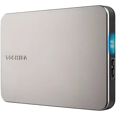 HDD Extern TOSHIBA CANVIO Flex 4TB, 2.5", USB 3.2 Gen1 (5Gbit/s), includes USB-A and USB-C cables, Warm Silver, 212g