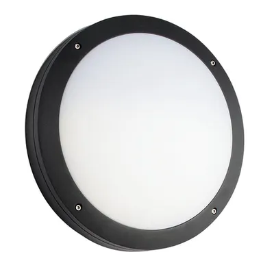 Aplica pentru iluminat decorativ exterior, Luik plain black textured casing