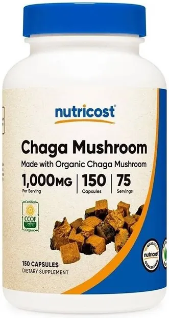 Chaga Mushroom, 1000 mg, 150 capsule, Nutricost