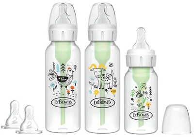Set de biberoane pentru nou-născuți Dr. Brown's Options+ - Anti-Colic, cu design