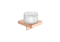 Dozator baie Roca Tempo A817037RG0, monhtare pe perete, 180 ml, metal/sticla, Rose gold lucios