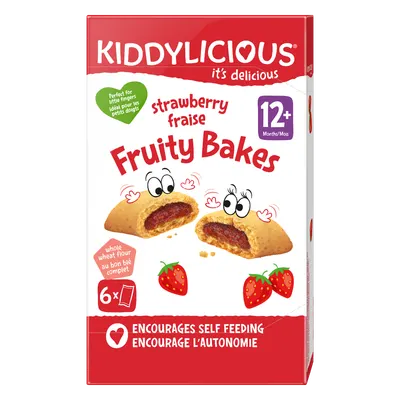 Biscuiti moi cu capsuni +12 luni, 132g, Kiddylicious