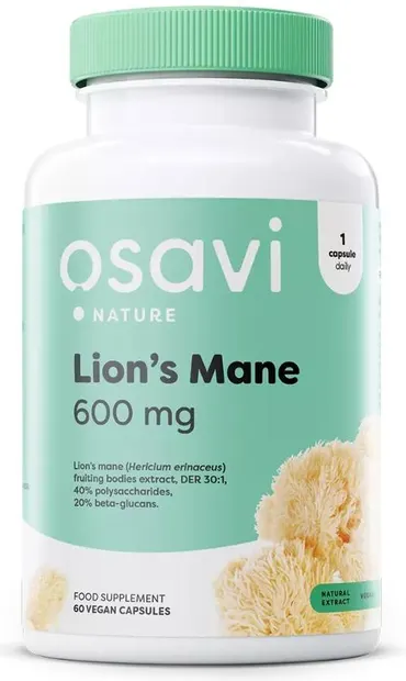 Lion's Mane, 600 mg, 60 capsule, Osavi