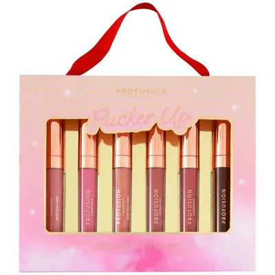 Set 6 Gloss-uri pentru Buze Luciu Intens Pucker Up 6x3.5ml