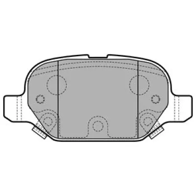 Set placute frana, frana disc DELPHI LP2761