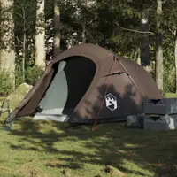 Gossi cort de camping tunel pentru 2 persoane, maro, impermeabil