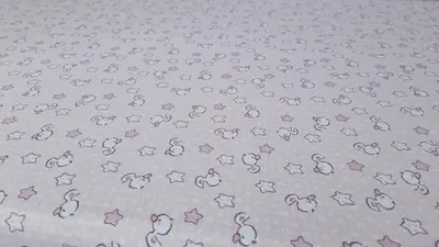 Set cearceafuri Pink Ducks KidsDecor cu elastic din bumbac 52x95 cm