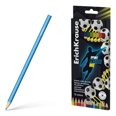 Creioane colorate Erich Krause Sport DNA - 12 culori