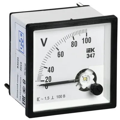 Voltmetru E47 100V class accuracy 1,5 96x96mm