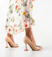 Pantofi cu toc Luja Bej
