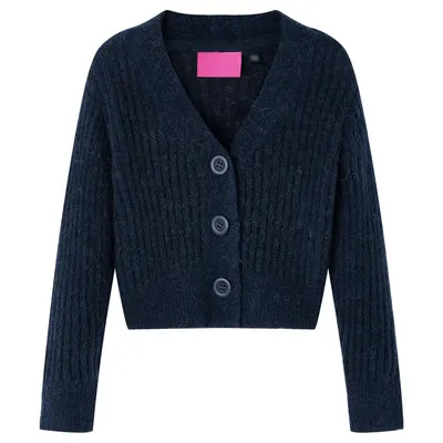 Cardigan pentru copii tricotat, bleumarin, 116