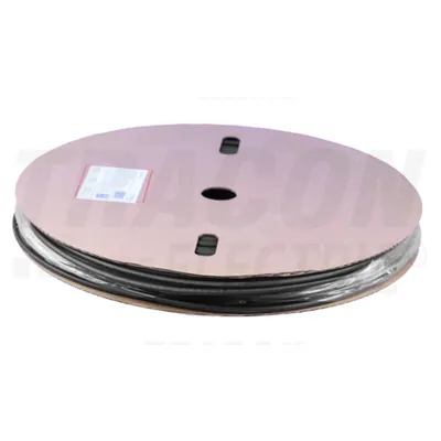 Tub termocontractabil,subtire,3:1, cu adeziv,negru,pe tambur ZSVR48-D 4,8/1,6mm, POLIOLEFIN