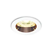 Ula 10W MR16 GU10 IP20 alb cu copper reflector