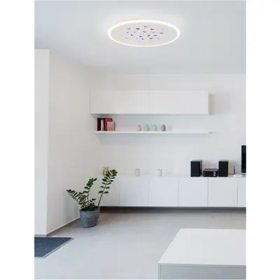 Plafoniera ASTRO Nisipiu Alb Aluminiu & Acrylic LED 40W 220-240V 3476Lm 3000K IP20 Dimabil cu Remote control