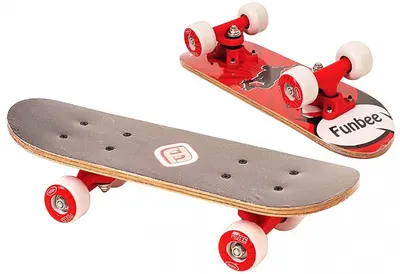 Mini skateboard pentru copii D'Arpeje - Rosu, 43 cm