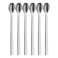 Set de linguri lungi gri din oțel inoxidabil 6 buc. Nuova – WMF