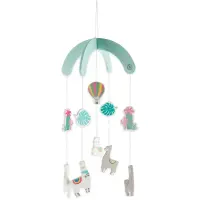 Bieco Wooden Mobile carusel pentru pătuț 0 m+ Llama 1 buc