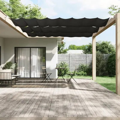 vidaXL Copertină verticală, antracit, 140x420 cm, țesătură Oxford