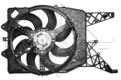 Ventilator radiator (cu carcasa) potrivit OPEL CORSA D, CORSA D HATCHBACK 1.3D-1.7D 07.06-08.14
