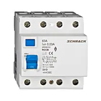Intrerupator diferential tetrapolar, AMPARO 10kA, 63A/4P 30mA, tip A