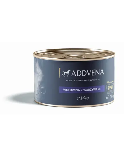 ADDVENA Hrana umeda cu vita si legume 410g pentru caini