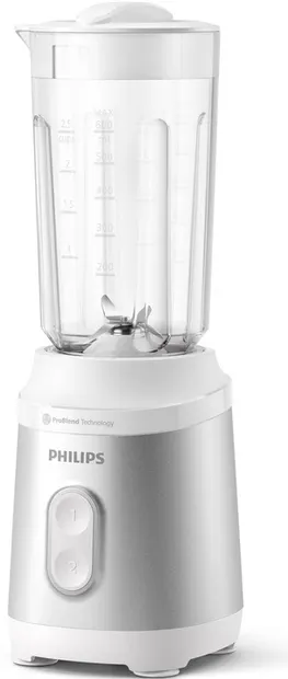 Blender Philips - 3000 HR2511/90, 1 l, 2 trepte, 350 W, alb/argintiu