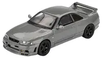 Model de colecție Mini GT Modern : Mașini - Nissan Skyline GT-R Dark Metal Gray 1993 (Nismo BCNR33 CRS Version) (RHD)