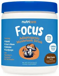 NutriZen Focus, cacao, 246 g, Nutricost