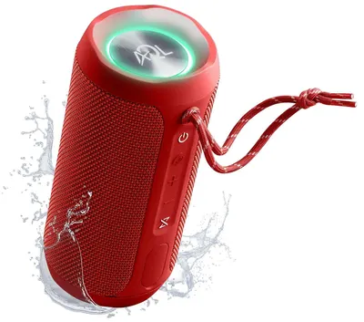 Boxă portabilă Cellularline - AQL Glow, roşie