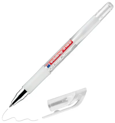 Stilou rola cu gel Edding 2185 - alb